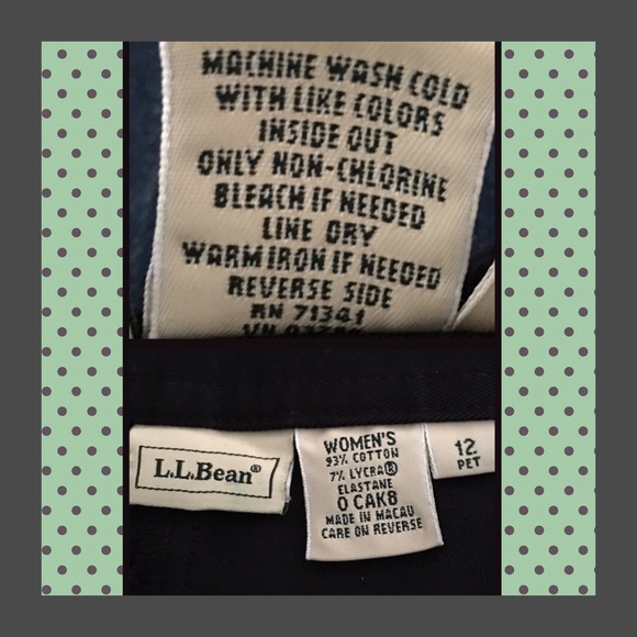 L.L.Bean black petite cropped pants. - Picture 3 of 3